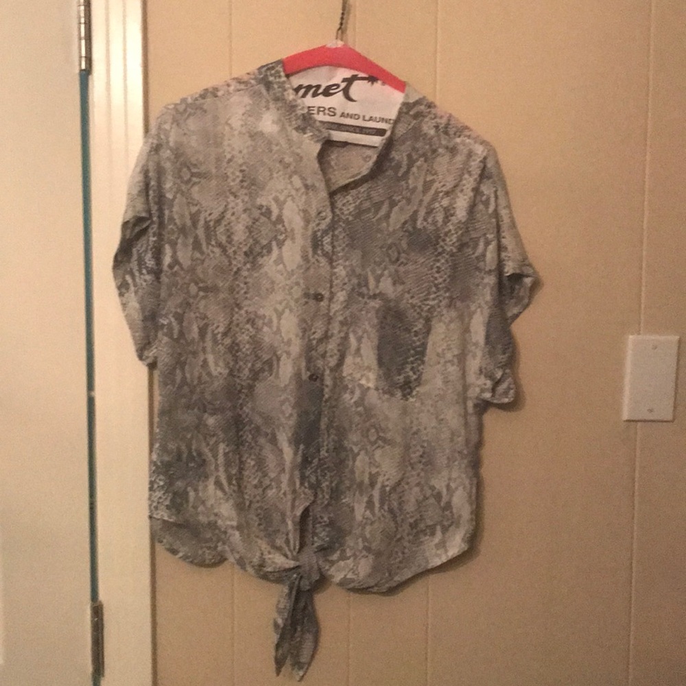 Snake skin top. Lily rain brand.
